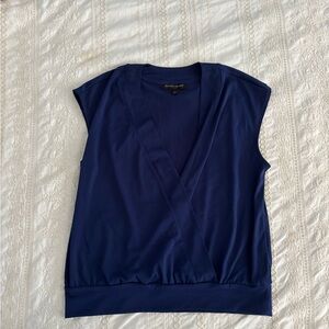 Banana Republic Deep Blue Sleeveless Blouse